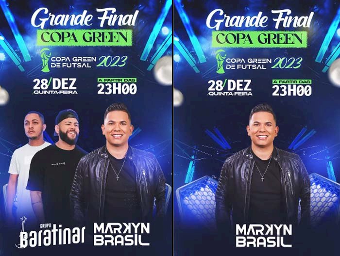 Grande Final da 2ª Copa Green de Futsal tem show do Grupo Baratinar e Markin Brasil